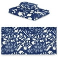 thumbnail image 2 of SKYSONIC 3 Pack Towel Floral Pattern Cotton Bath Towel Set (1 Bath Towel, 1 Hand Towel, 1 Washcloth) for Bathroom, Super Soft and Quick Dry Towels, 2 of 7