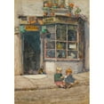 thumbnail image 2 of Rose Barton 14x18 Gold Ornate Wood Frame and Double Matted Museum Art Print Titled - Cobbler's Shop in Lancelot Place, Knightsbridge (1923), 2 of 4