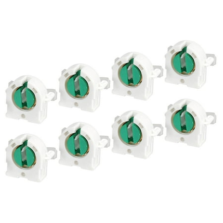 

Uxcell T8 Lamp Holder Socket Non-Shunted Light Holder 30x27x16mm for LED Fluorescent Tube Pack of 8