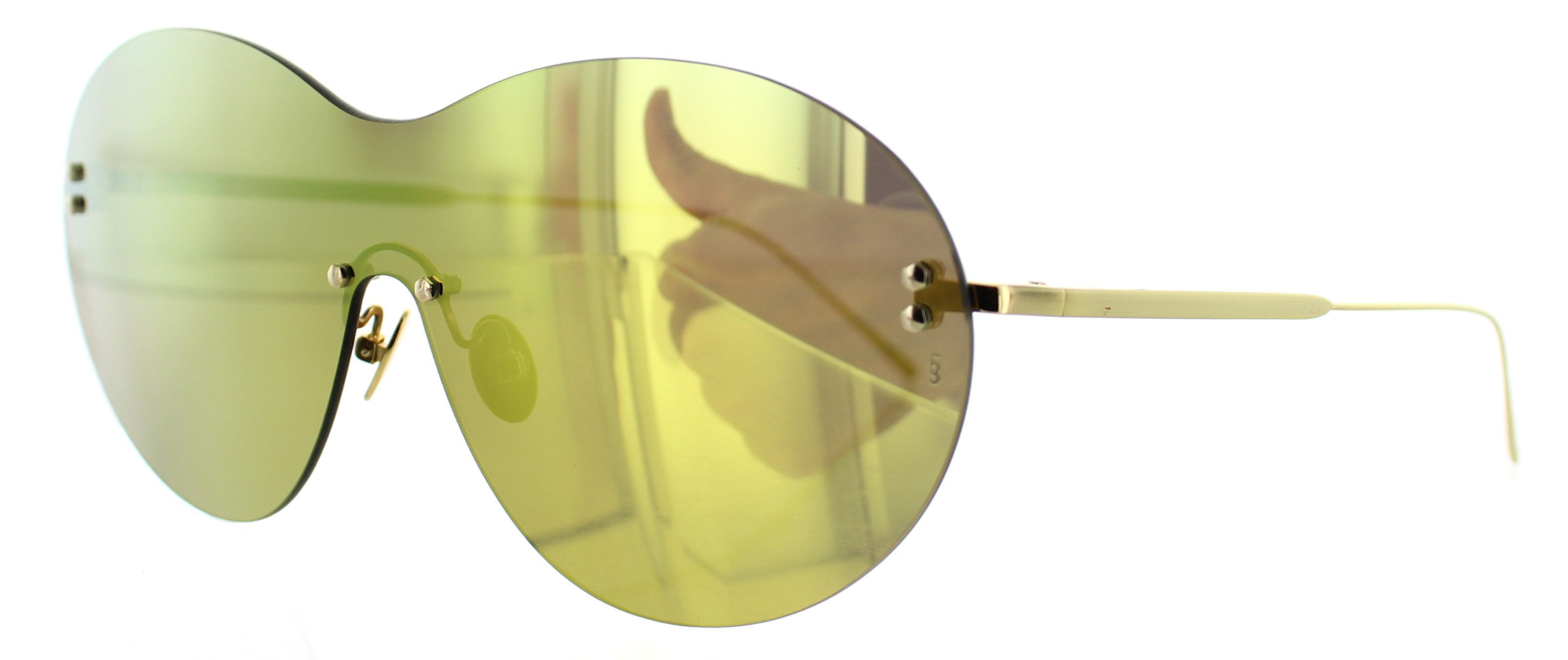 SUNDAY SOMEWHERE Tallulah 58mm Rimless Sun… Sunday Somewhere-Tallulah-WGO White Gold Tan - Walmart.com main image 2