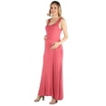 thumbnail image 2 of Maternity Scoop Neck Sleeveless Pocket Maxi Dress, 2 of 4