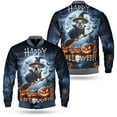 thumbnail image 3 of Happy Halloween Bulldog Witch Pumpkins Bats All Over Print 3D Baseball Jacket Dog Lover Gifts Idea Bomber Jacket Softball - 13012, 3 of 6