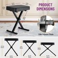 thumbnail image 4 of Adjustable Padded Piano Keyboard Bench Seat, Folding Design for Beginner Professionals (type2), 4 of 5