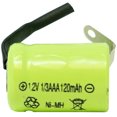 thumbnail image 1 of 3-Pack 1/3 AAA NiMH Batteries with Tabs (120 mAh), 1 of 1