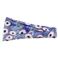 thumbnail image 4 of Diadema deportiva con estampado europeo y americano, diadema de yoga, banda para el cabello, banda absorbente del sudor, diadema de ala ancha antitranspirante para mujer, 4 of 6