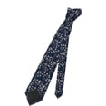 thumbnail image 7 of Fuzoiu Cherry Blossoms on Navy Background Print Men's Necktie,Business Necktie,Mens Ties for Business Wedding Graduation, 7 of 7
