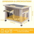 thumbnail image 2 of Gowoodhut Outdoor Cat House Wood Cat Shelter with Insulated Liner, 2 of 7