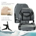 thumbnail image 5 of NORTHCAPTAIN Marine Low Back Folding Boat Seat,Stainless Steel Screws Included,Charcoal/Black, 2 Seats, 5 of 6