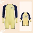 thumbnail image 4 of Glisme Teen Boys Swimwear Long Sleeve Rash Guard Swimwear Piece Sun Swim Athletic Swimwear For Youth Teen Adorable Beach Wear Yellow 12-13 Years, 4 of 6