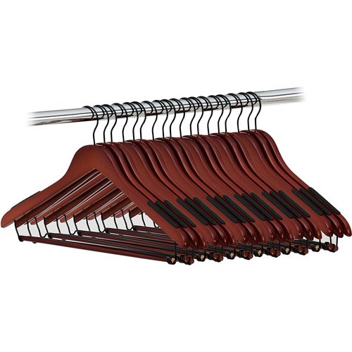 Canopy 18pk Suit Hangers with Locking Bar, Dark