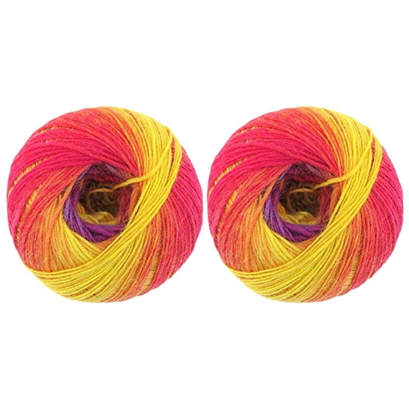 JubileeYarn Galaxy Fantasy Yarn - Ombre Baby Weight - 107 Sunrise - 2 Balls