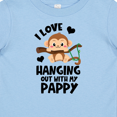 thumbnail image 4 of Inktastic Monkey I Love Hanging out with My Pappy Boys or Girls Baby T-Shirt, 4 of 5