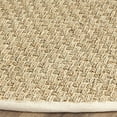 thumbnail image 5 of Safavieh Natural Fiber Collection NF114J Border Basketweave Tapis de Prairie Marine, 9' x 9' Rond, Ivoire, 5 of 5