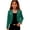 A-Green, variant on Girls Sparkle Glitter Open Front Bolero Jacket Collarless Long Sleeve Cropped Jacket Elegant Performance Cardigan for Dance Birthday C-Gray