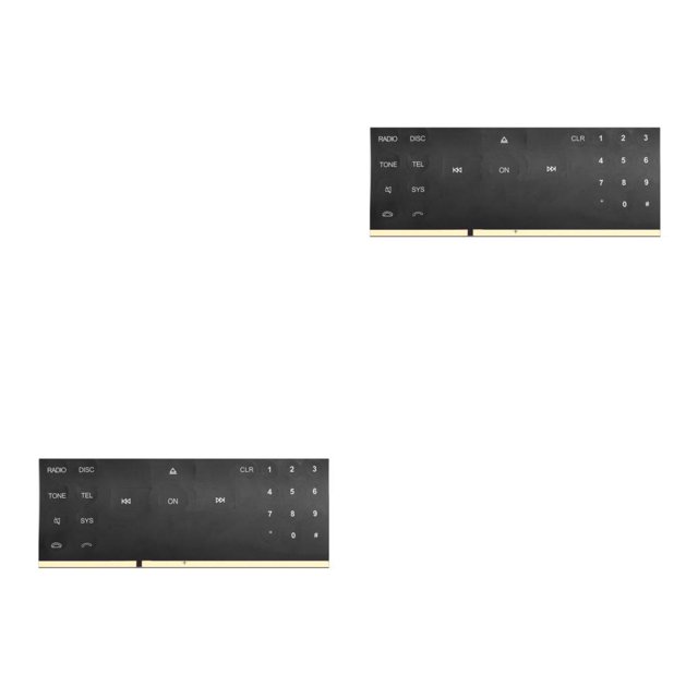 QualitChoice CD Player Switch Button Sticker Portable Waterproof Repair Sticker As Shown 2Set