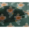 thumbnail image 4 of oneOone Viscose Chiffon Fabric Leaves & Floral Block Print Fabric By The Yard 42 Inch Wide, 4 of 4