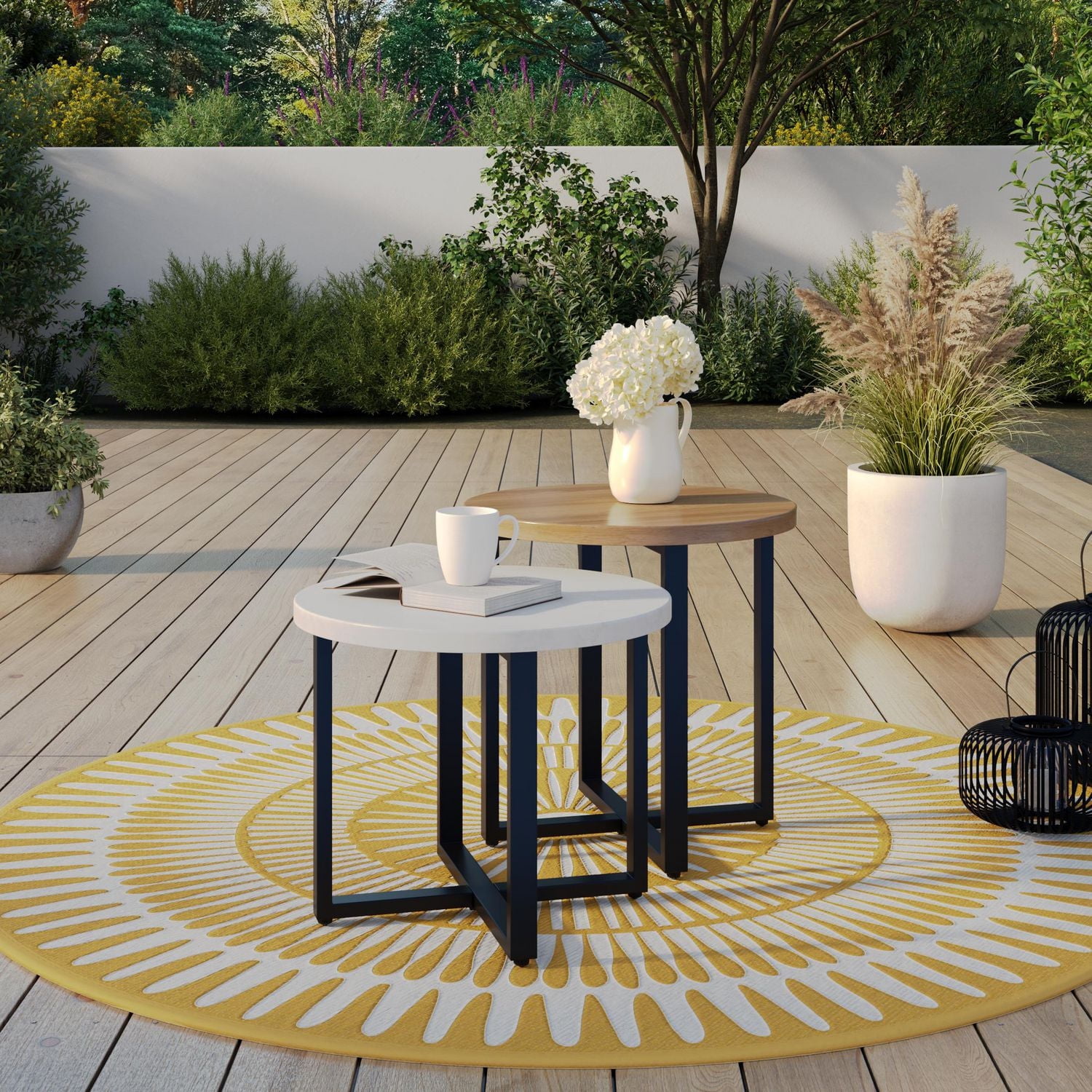 HOMETRENDS 2-Piece Patio Nesting Tables - Walmart.ca