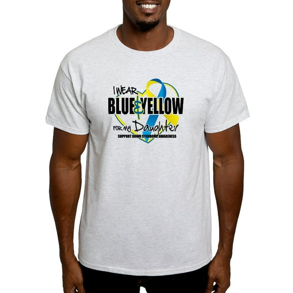 CafePress - Blue & Yellow For Daughter Light T Shirt - Men's Classic Graphic T-Shirt