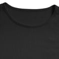 thumbnail image 6 of Men's Big and Tall Crewneck Cotton Linen T-Shirt, Loose Fit Longline Extra Long Beach Tee, Lightweight Breathable Hipster Summer Casual Tops, Sizes S-3XL Black, 6 of 7