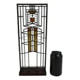 thumbnail image 3 of Frank Lloyd Wright Robie House Window 51 Stained Glass Wall Or Desktop Plaque, 3 of 7