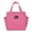 A003- Hot Pink, variant on Insulated Lunch Bag Foldable Gray Reusable Tote Bag For Work Office Picnic Travel 1 Pack