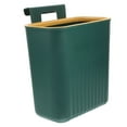 thumbnail image 4 of Raindrops Compact Green PP Material Cabinet Hanging Trash Can for Home Use in Kitchen or Bathroom 7.5 x 4.3 x 12.6 Inches, 4 of 8