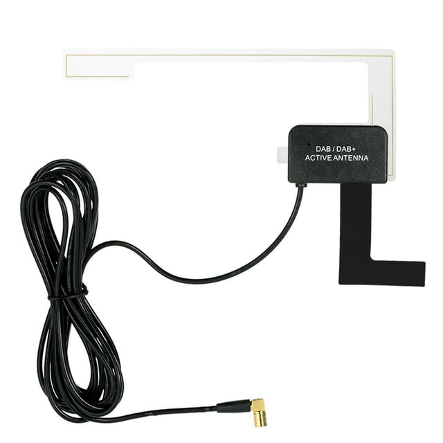 Car Radio Antenna Digital DAB DAB+ Active Antenna SMB Right Angle Connector Universal