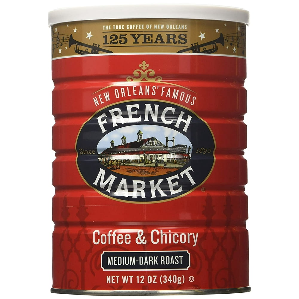 French Market Coffee & Chicory, Mediumdark Roast, Creole Roast, 12