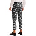 thumbnail image 3 of INSPIRE CHIC Polka Dots Pants for Men's Slim Fit Business Printed Cropped Dress Trousers, 3 of 4