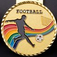 thumbnail image 2 of Medallas Juegos Fútbol Al Aire Libre Ganador Premio Cobre Plata Dorada Recompensas, 2 of 9