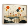 thumbnail image 2 of Designart "Minimalist Oasis Colorful Mid Century Zen V" Abstract Collages Floater Framed Wall Art Print, 2 of 7