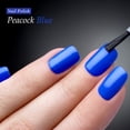 thumbnail image 6 of Nail Polish; Non-Toxic, Vegan, and Cruelty-Free (PEACOCK BLUE), 6 of 8