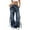 a-Blue462110, variant on VNKIDY Women's Casual Pants Fashion Washed Denim Cargo Jeans Drawstring Waist Loose Fit Trousers With Pockets For Streetwear Casual Style Classic Pants