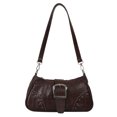 thumbnail image 1 of Bolso Hombro para Mujer Con Patrón Bolso Cuero PU para Axila Bolsos (café), 1 of 9
