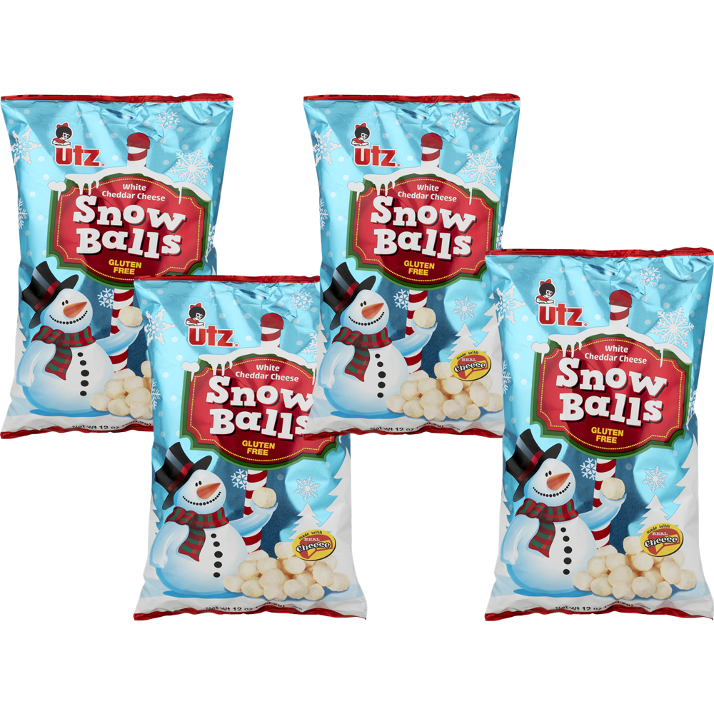 UTZ Snow Balls White Cheddar Cheese Balls 12 oz. Bag (4 Bags) Walmart