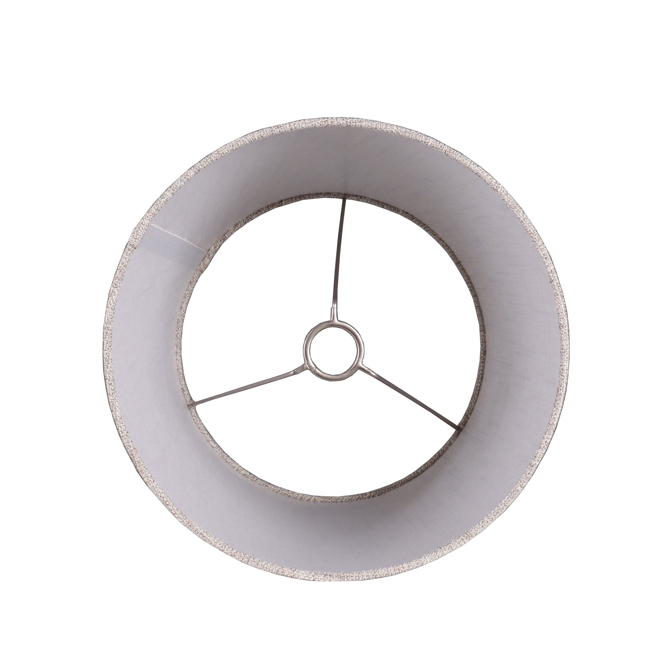 Simplee Adesso Beige Fabric Uno Lamp Shade, 11"H x 12"D, Transitional, Adult Office Or Dorm Room Use