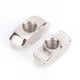 thumbnail image 4 of 100 Uds. Tuerca con ranura en T, sujetadores deslizantes de acero al carbono niquelado para perfiles de aluminio (M6), 4 of 9