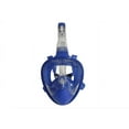thumbnail image 2 of Vos Full Face Snorkel Mask for Kids and Adults | 180°Panoramic View/Anti-Fog/Anti-Leak Scuba mask with Camera Mount | Snorkeling Gear for Adults, Capri Blue, Small & Medium, 2 of 2