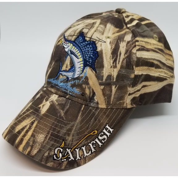 Just Hook 'em Camo Sailfish Cap