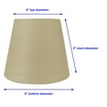 thumbnail image 3 of Meriville Set of 5 Maize Linen Clip On Chandelier Lamp Shades, 4-inch by 6-inch by 5-inch, 3 of 5