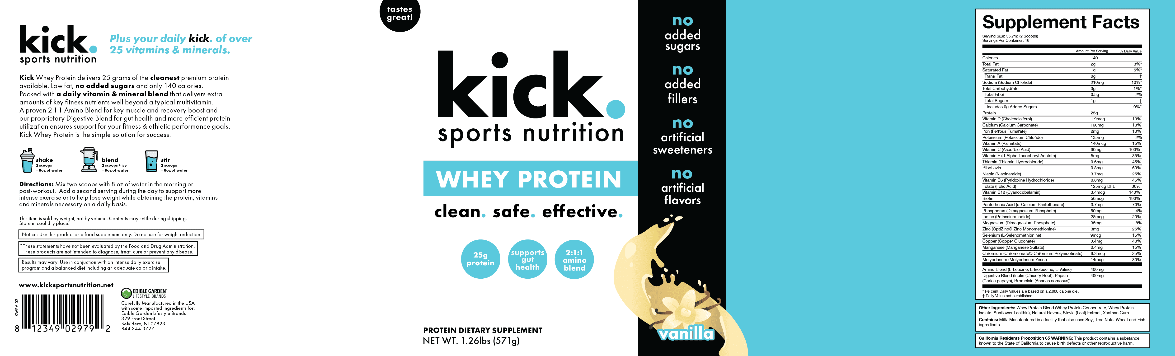 Kick Whey Protein Vanilla