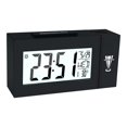 thumbnail image 1 of Reloj despertador de proyección portátil, configuración, pantalla LCD, reloj electrónico, Control de sonido, retroiluminación para escritorio, Negro Sunnimix Proyector Despertador, 1 of 8