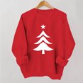 thumbnail image 4 of FDGIU 2025 Women's Christmas Sweatshirt - Funny Party Tee, Long Sleeve Loose Fit Pullover Top, Festive Party Blouse, 4 of 5
