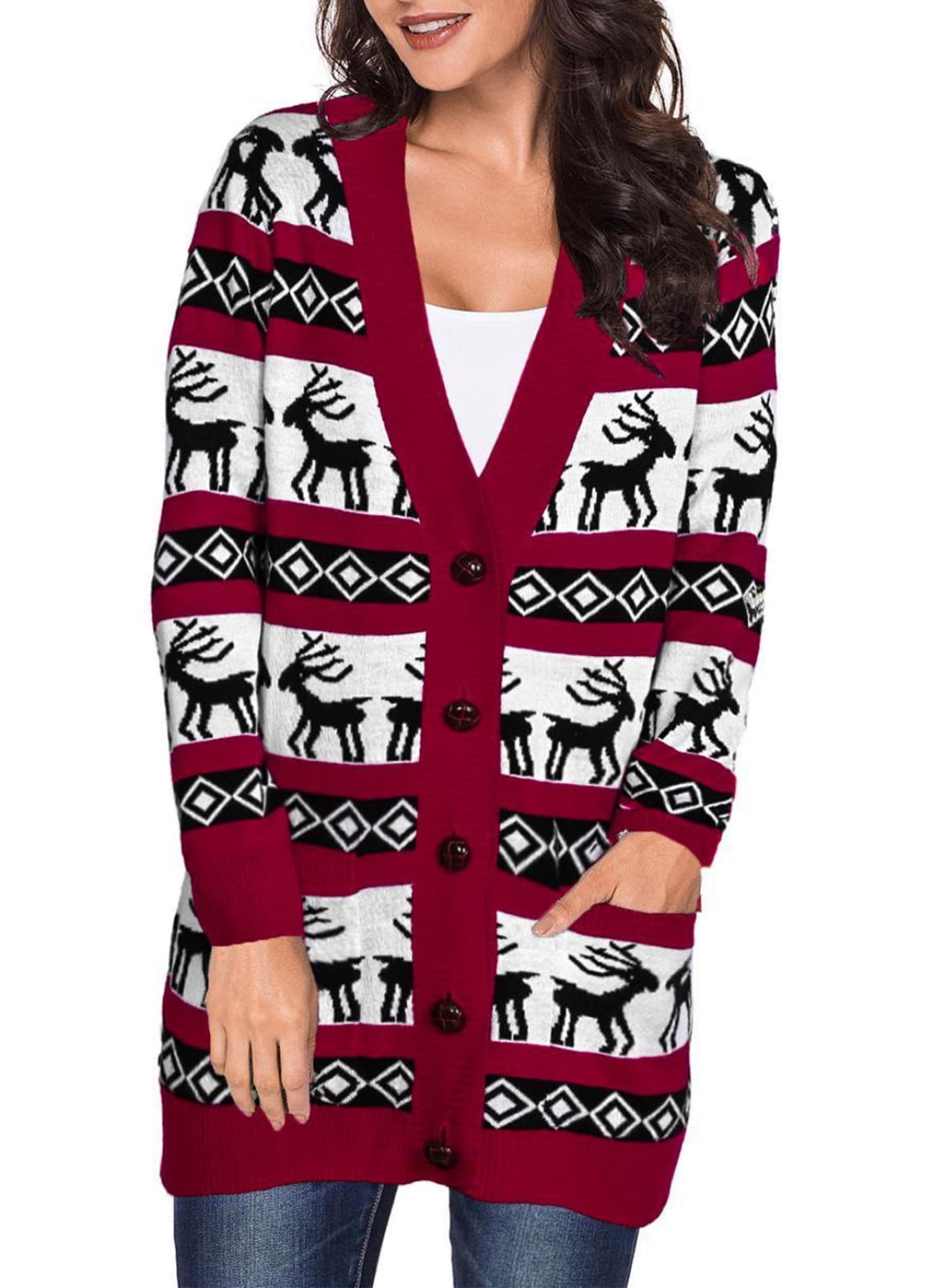 Sidefeel Women's Long Sleeve Cardigan 