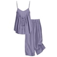 thumbnail image 5 of mgoYE Girls Strapless Top Wide Leg Pants Set 2 Piece Solid Color Casual Outfit Kids Daily Vacation Clothes 3T 4T 5T 6T 7T 8T 9T 10T 11T 12T 13T 14T Size 11-12 Years, 5 of 5