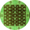 thumbnail image 1 of Ahgly Company Indoor Round Oriental Green Traditional Area Rugs, 6' Round, 1 of 4