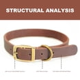 thumbnail image 6 of Lriosel New genuine leather dog leash collar, collars for large, medium, and small pets（XXL）, 6 of 6