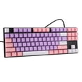 thumbnail image 2 of Teclado mecánico NikouMX a prueba de agua 87 Teclas 26 Color RGB para juegos Interruptor azul claro para PC con Windows Púrpura Rosa Blanco, 2 of 8
