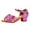 Hot Pink, variant on High Quality Baby Shoes Girls Latin Dance Shoes Kids Low Heels Tango Salsa Ballroom Practice Dance Shoes