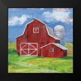 thumbnail image 2 of Brent, Paul 15x15 Black Modern Framed Museum Art Print Titled - Homeland Barn II, 2 of 5